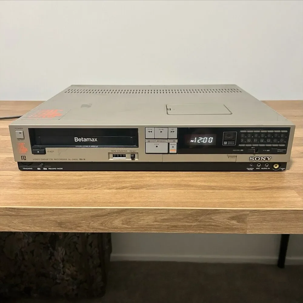Sony Betamax SL-2410 Video Cassette Recorder VCR Voice Synthesizer FOR PARTS